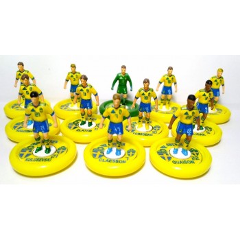 Subbuteo Andrew Table Soccer Sweden 2021 National Team on WSB Professional bases